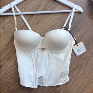 Honey Birdette White Bustier Top 🤍